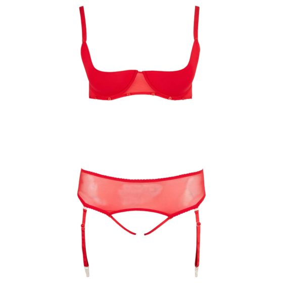 / Cottelli Plus Size - variabilní duo spodního prádla (červené)