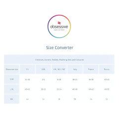 Obsessive - erotická sada prádla s kamínky - černá