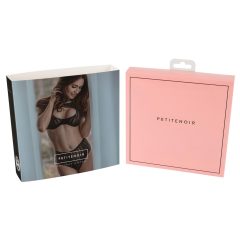 Petite Noir Exclusive - pruhovaná podprsenka set (černá)