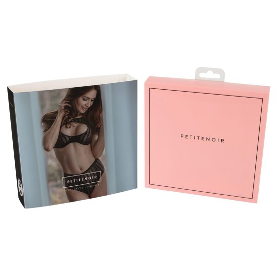Petite Noir Exclusive - pruhovaná podprsenka set (černá)