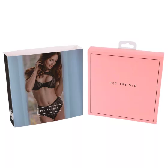 Petite Noir Exclusive - pruhovaná podprsenka set (černá)