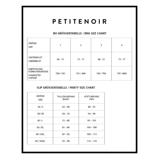 Petite Noir Exclusive - pruhovaná podprsenka set (černá)