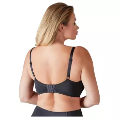 Cottelli Plus Size - podprsenka s kosticemi - černá