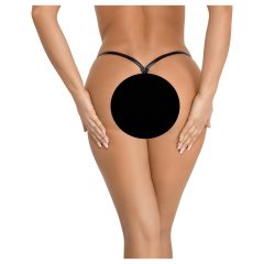 Noir - lesklá tanga (černá)