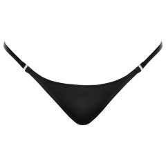 Noir - lesklá tanga (černá)