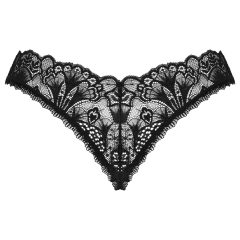 Obsessive Donna Dream - krajkové otevřené tanga (černé)