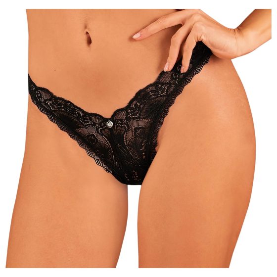 Obsessive Donna Dream - krajkové tanga (černé)