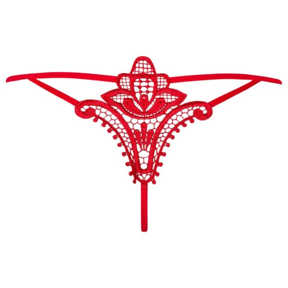 Obsessive Luiza - tanga s motivem tulipánů (červené)