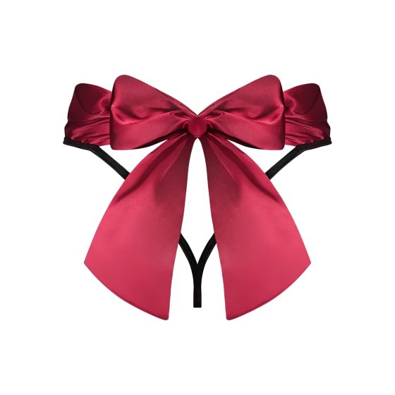 Obsessive - dámská tanga s mašlí - červená - L/XL