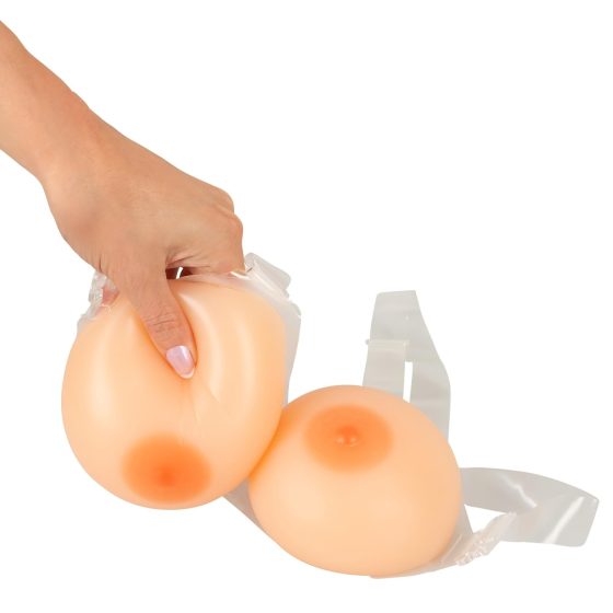 Cottelli - silikonová připevnitelná push-up prsa (2x400g)