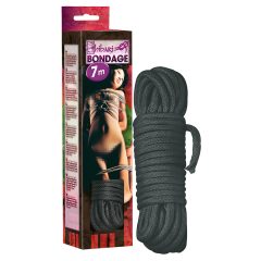 Shibari Bondage lano - 7m (černé)