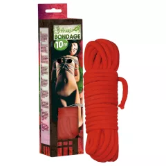 Shibari Rope - bondage lano (10 m, červené)