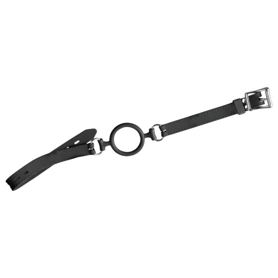 Bad Kitty - silikonový roubík s kruhem - černý