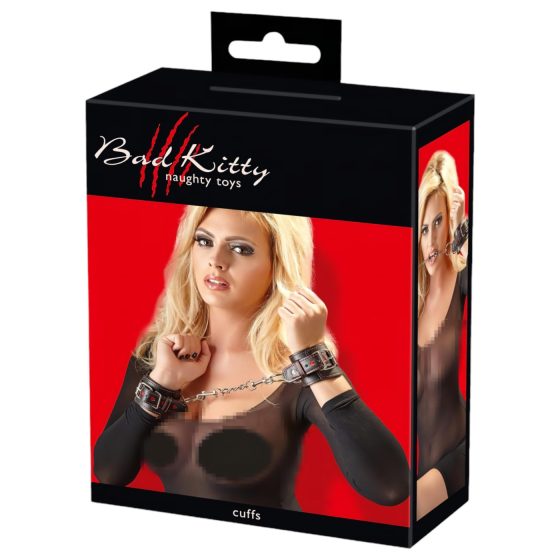 Bad Kitty - pouta se srdíčky (černá)
