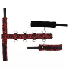   Bad Kitty - bondage sada pouta na krk a ruce - červená/černá