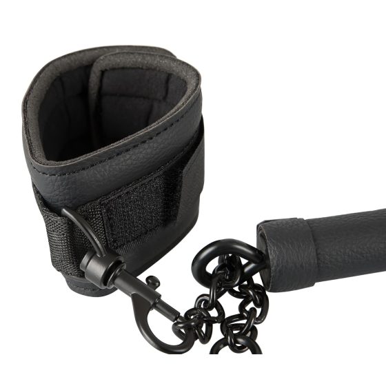 Fetish - umělá kůže svazovací tyč set (6 ks) - černá