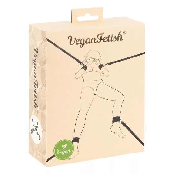 Vegan Fetish - poutací sada na postel - černá