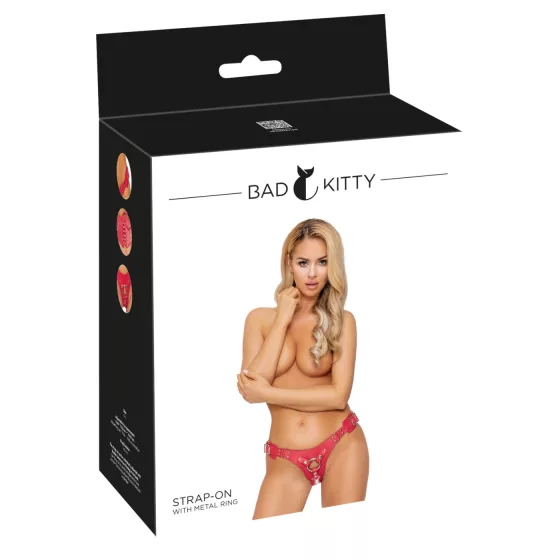 Bad Kitty - spodní pás/úchyt pro připínací pomůcky (červený)