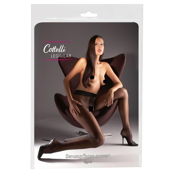 Cottelli - Saténové sex punčochy