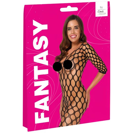 Cottelli - Síťovaný catsuit (černý) - S-L