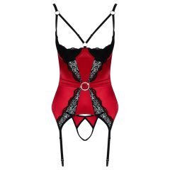 Cottelli - podprsenkový set s krajkou - červená