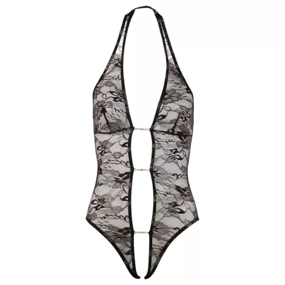 Abierta Fina - krajkové body - svůdný třpyt - L