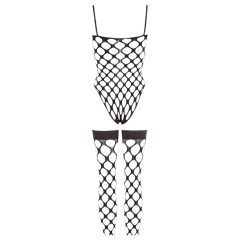 NO:XQSE - síťovaný sexy set - černý (S-L)