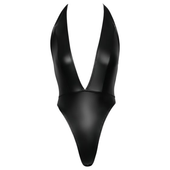 Cottelli Party - lesklé body s obojkem - černé