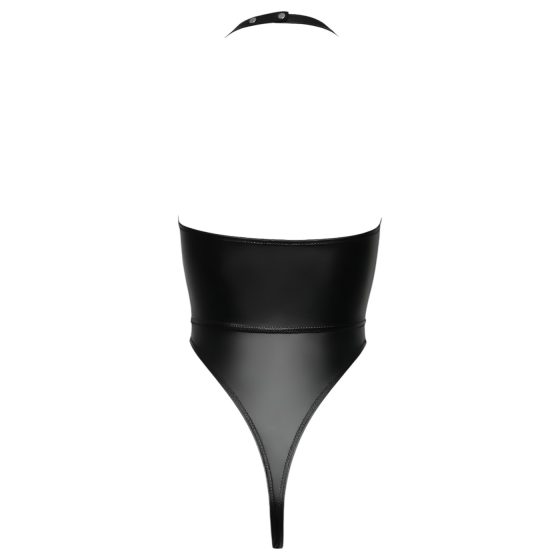 Cottelli Party - lesklé body s obojkem - černé - M