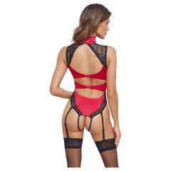 Cottelli - krajkový body s límečkem (červený)