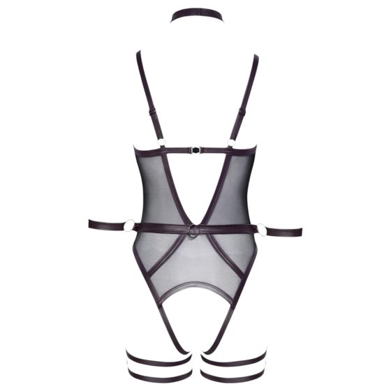 Cottelli Bondage - otevřené body a pouta na ruce (černá)