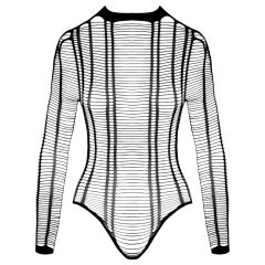 Cottelli - Průhledné pruhované body (černé) - S-L