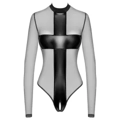 Noir - průsvitné, křížené body (černé)