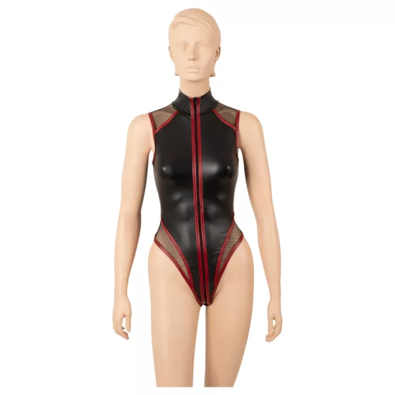 Cottelli - síťované body na zip (černé) - M