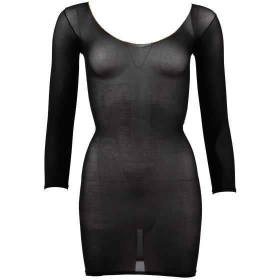 NO:XQSE - Dlouhý rukáv, průhledný catsuit - černý (S-L)