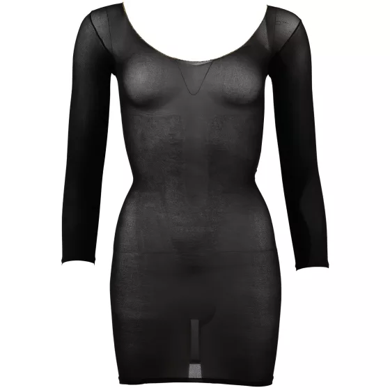 NO:XQSE - dlouhý rukáv, průhledná, černá catsuit (S-L)