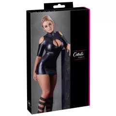 Cottelli - sexy mini šaty s odkrytými rameny - černé