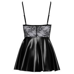 Noir - Krajkové lesklé šaty (černé)