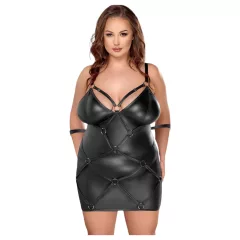 Cottelli Plus Size - šaty s pouty - černá