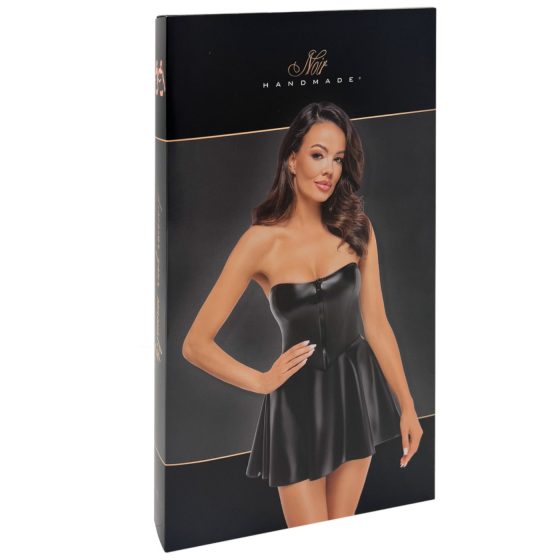 Noir Libido - matné mini šaty (černé)