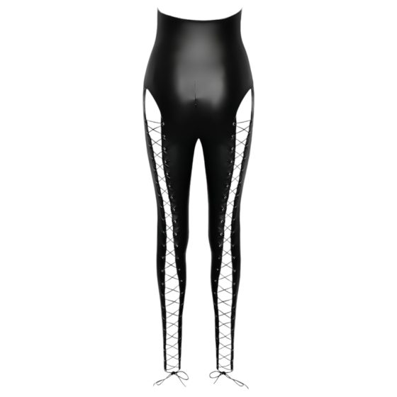 Cottelli Party - černý stojáčkový korzetový overal - L