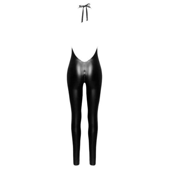 / Noir - černý overal s halter výstřihem - XL