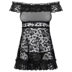 Obsessive - babydoll s volánky a tanga - černá