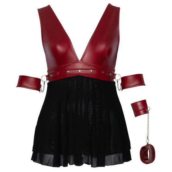 Cottelli Bondage Plus Size - babydoll (červená)