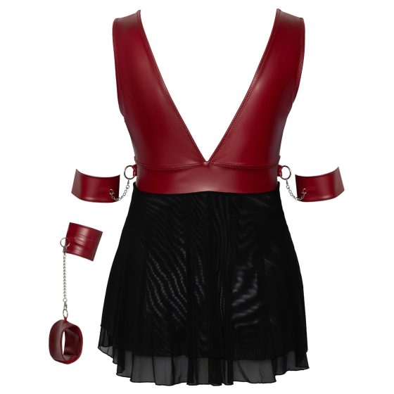 Cottelli Bondage Plus Size - babydoll (červená)