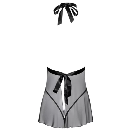 Kissable - babydoll na krk - krajka - černá - L/XL