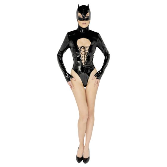 Black Velvet - Batwoman body s dlouhým rukávem (černý)