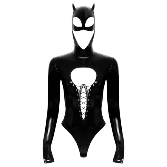 Black Velvet - Batwoman body s dlouhým rukávem (černý)