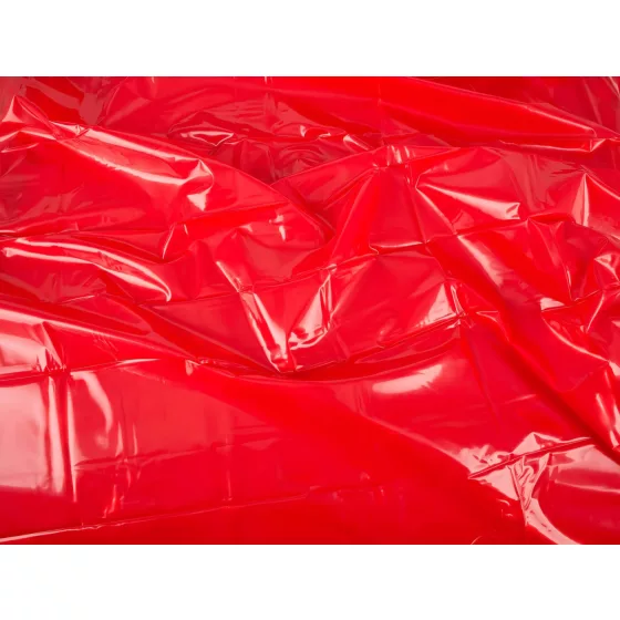 Fetish - Lakovaný prostěradlo - 200×220 cm (červené)