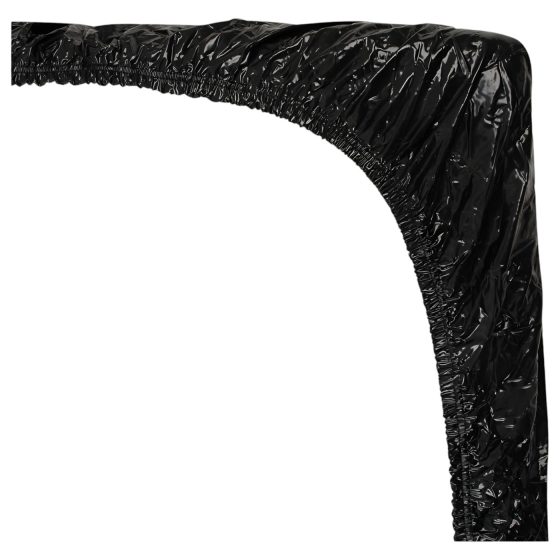 Lakované prostěradlo - elastické - 160x200 cm (černé)